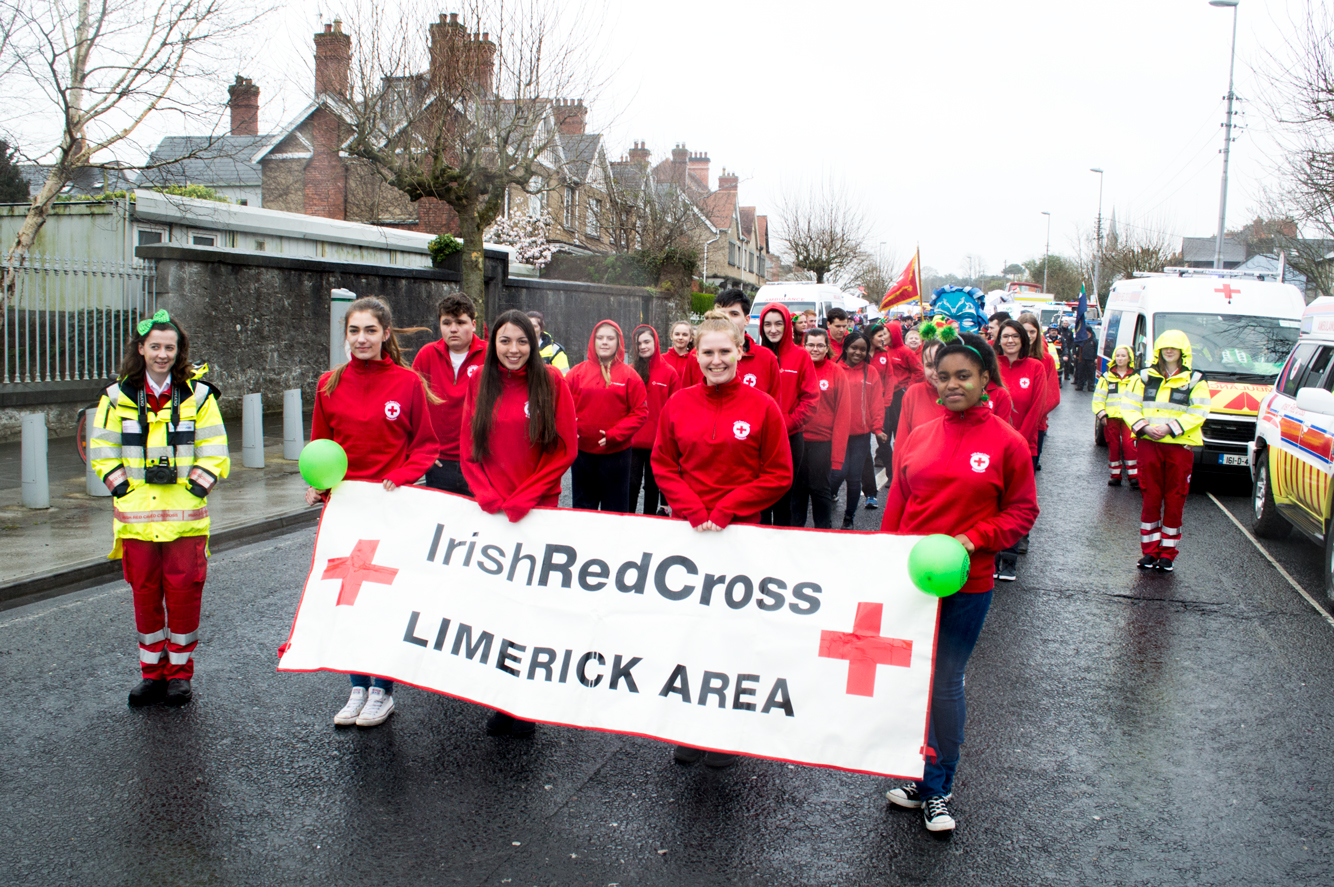 The Limerick Area of the Irish Red Cross on St.Patrick’s Day